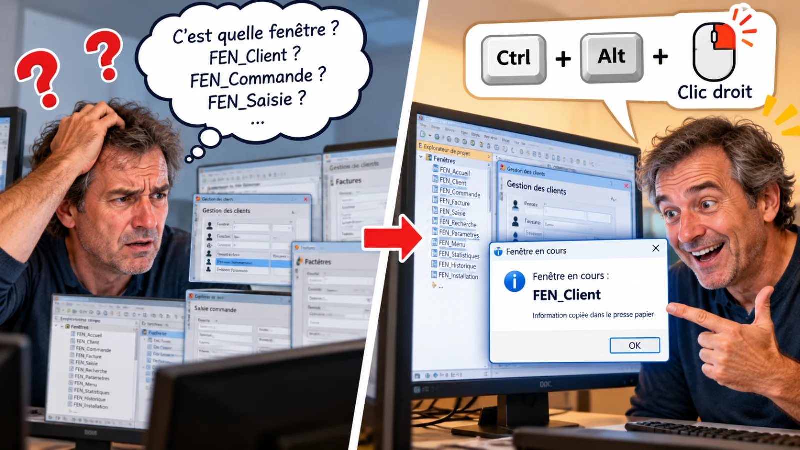 Illustration de Retrouver rapidement le nom d'une fenêtre
